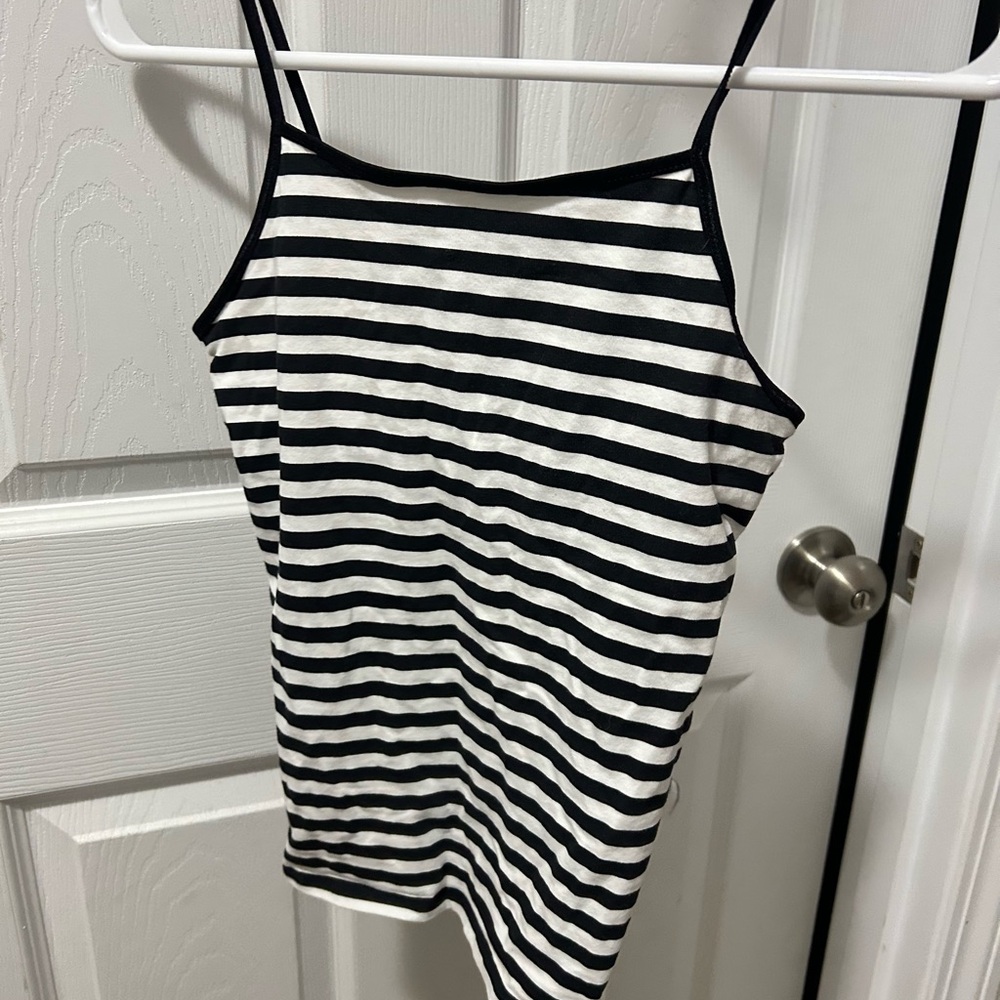Wonder Nation Monochrome Striped Tank Top